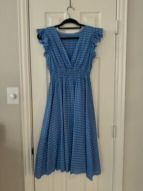 Blue midi dress (blue bonnets photo shoot) S-M